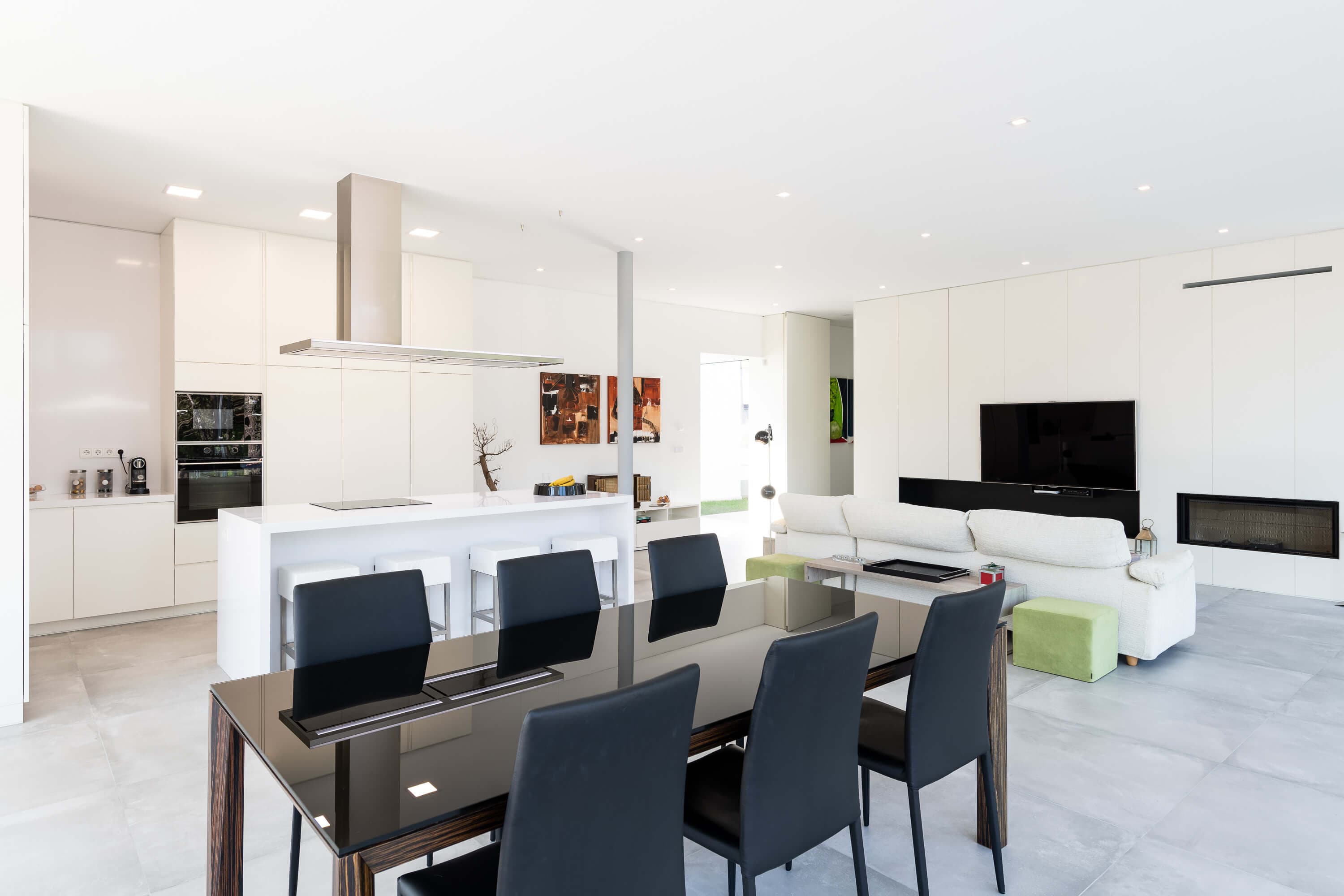 Fase de compartimentação interior, moradia LSF Janas Sintra